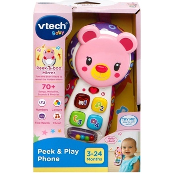 VTech Детска играчка Vtech - Телефон розово меченце (на английски език) (V502753)