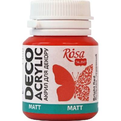 Rosa Talent АКРИЛНА боя Bright Red (20) Mat 20 ml 1 бр (20020)