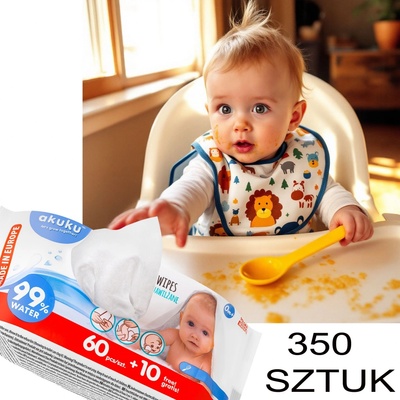 Akuku Vodou navlhčené vlhčené obrúsky 70 ks