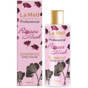 La Mell Cosmetics Интензивен шампоан за боядисани коси La Mell Roses Musk Shampoo Save Color 200ml