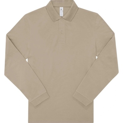 B&C polokošile B&C My Polo 180 LSL piqué dlouhý rukáv COT-01U42535301 Mastic