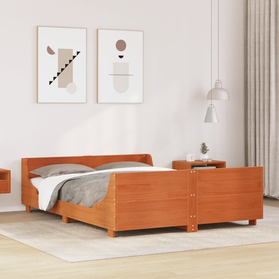 zahrada-XL 3302281 Postel bez matrace voskově hnědá masivní borovice