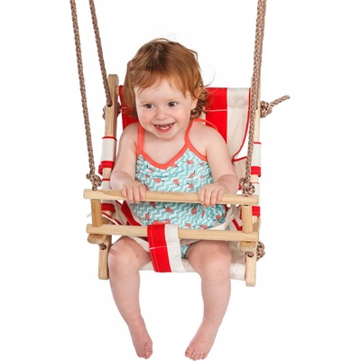 KBT hojdačka Baby CANVAS červenobiela