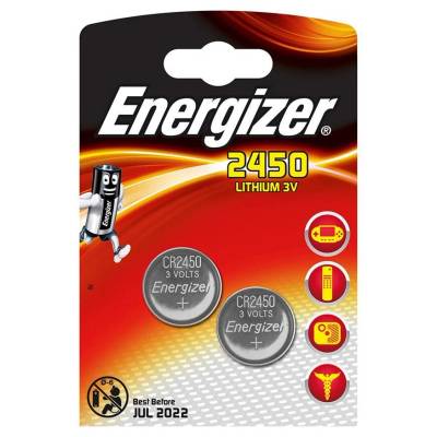 Energizer Бутонна батерия литиева cr2450 3v 2 бр. в блистер / цена за 2 бр. / energizer (7638900103816)