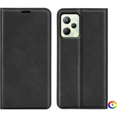 OPPO Realme C35 Retro-skin Magnetic Кожен Калъф и Протектор