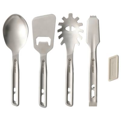 Комплект прибори Sea to summit Detour Stainless Steel Utensil Set Cutlery set - Stainless Steel Grey - размер 4 Piece (532-2885-0111)