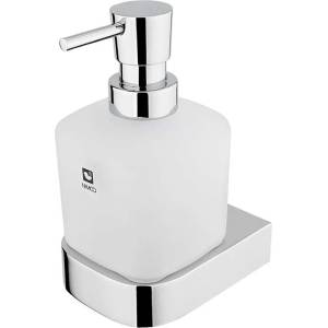 Nimco Nikau - Дозатор за сапун с държач, 250 ml, матирано стъкло/хром NK 30031C-26 (NK 30031C-26)