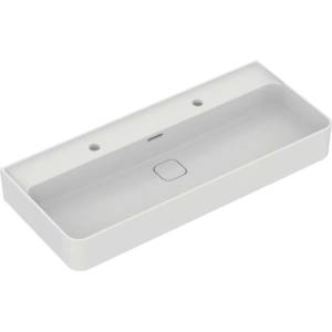 Ideal Standard Strada II - Мивка за шкаф за баня 100x43 cm, с преливник, 2 отвора за смесител, алпийско бяло T372401 (T372401)