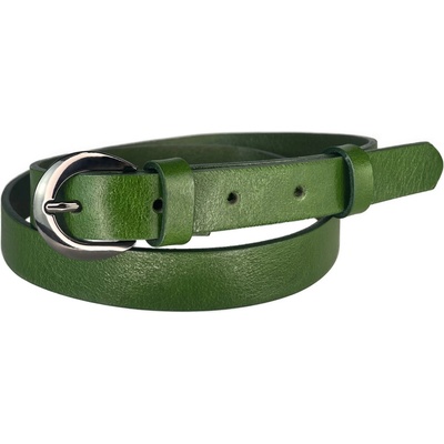 Penny Belts kožený opasek 20-206-31 zelený