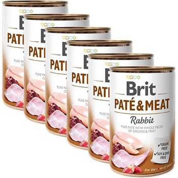 Brit Консерва Brit Paté & Meat Rabbit 6 x 400 г