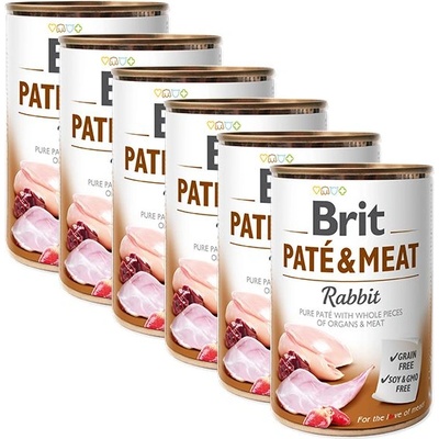 Brit Консерва Brit Paté & Meat Rabbit 6 x 400 г