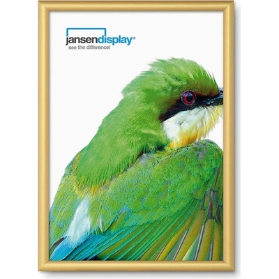 Jansen Display Klaprám A2 ostrý roh profil 25 mm zlatý elox, 451 x 625 mm