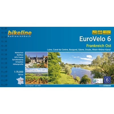 Bikeline Radtourenbuch Eurovelo 6 Frankreich OstGerman lang.