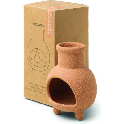 Paddywax Chimnea Palo Santo & Sage kadidlo 20 ks - Paddywax Stojánek s vonnými františky Palo Santo/Sage – 20 ks, hnědá barva, keramika
