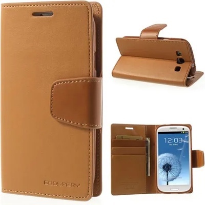 Samsung Страничен калъф тефтер за Samsung Galaxy S4 mini кафяв