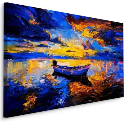 Plátno Rybářská Loď Na Moři I. Varianta: 70x50