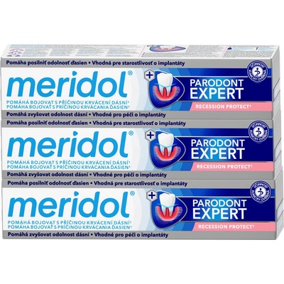 Meridol zubní pasta Parodont Expert 3 x 75 ml