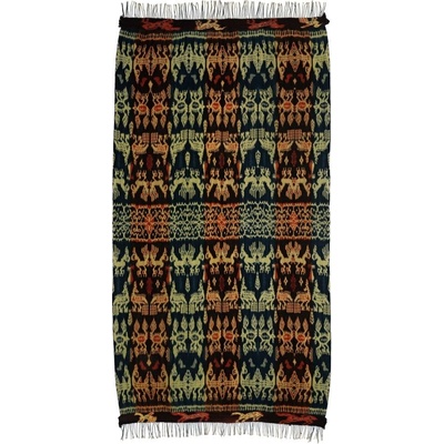 Ikat Sumba přehoz na postel tkaná textilie 258 x 112 cm
