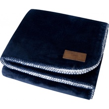 L-Merch Sherpa Fleecová deka NT1566 Navy 150x120