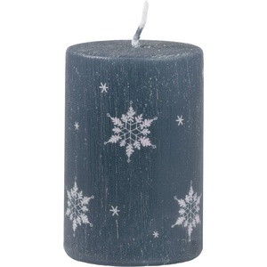 Unipar Тъмно синя ледена свещ, време за горене 18 ч Ice Natur - Unipar (Ice Natur Grey Pillar 50x75)