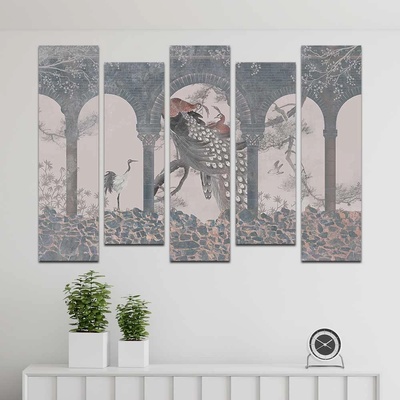 Art gift Декоративен панел за стена Кралски пауни