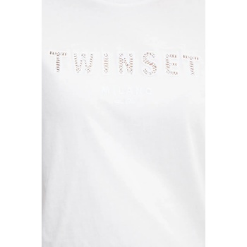 Twinset Памучна тениска Twinset в бяло 251TT2041 (251TT2041)