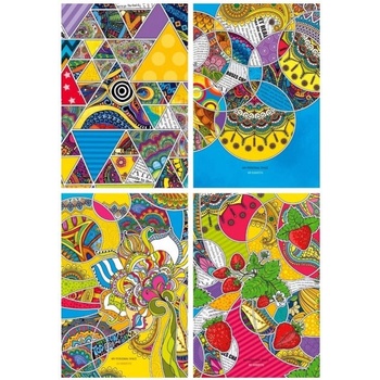 Bourgeois Тетрадка Bourgeois А5 80л Ред Гъвк К. Prism (1120014-202235-17142-17143-17144)