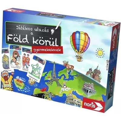 Noris Пътуване около Земята за деца - настолна игра на унгарски език (606071908006)
