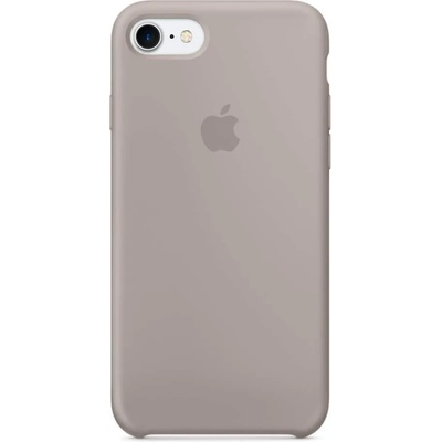 Apple Silicone Case - оригинален силиконов кейс за iPhone 8, iPhone 7 (светлосив)