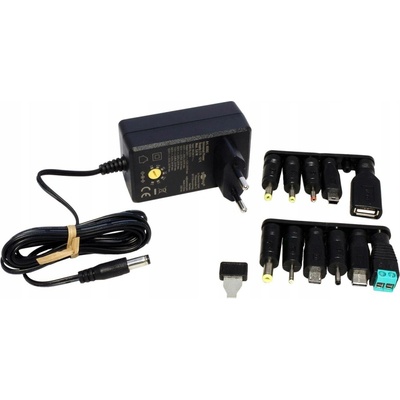 Univerzální napájecí adaptér Goobay 65592 3-12V 3.6W s USB adaptéry