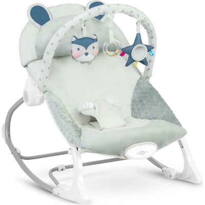 Ricokids houpací vibrační křesílko lehátko šedá Owl