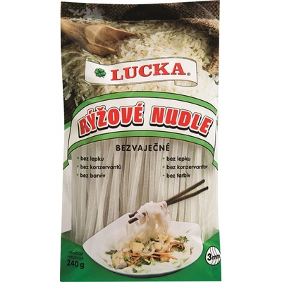 Lucka Ryžové rezance bez lepku a vajec 3mm 240 g