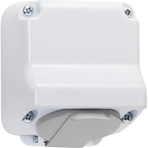Atra Контакт ip44, 16a, 250v, Бял (1139)
