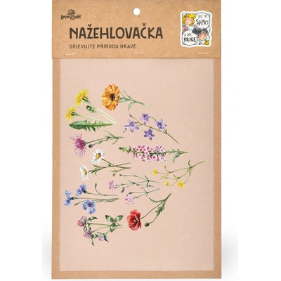Lesní svět Nažehlovačka M 096 - Luční kvítí srdce