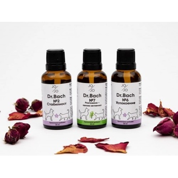Image 1 of JO & JO Ltd Капки на д-р Бах Комбинация 2, 6 и 7 - РАЗГОНВАНЕ И ПОЛОВА АКТИВНОСТ за Домашни Любимци - 3 х 30 мл, България