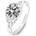Silenti Jewelry Сребърен пръстен "Дълбочина" - 8 - 57мм (18.1мм диам. )