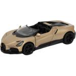 Kinsmart Метална количка Kinsmart - Bugatti Mistral, 1: 36, златиста (53132)