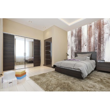 DIMEX ART s. r. o Самозалепваща се флизелинова фототапета износени дървени дъски 375 x 250 см