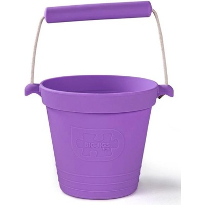 Bigjigs Toys Лилава плажна кофа