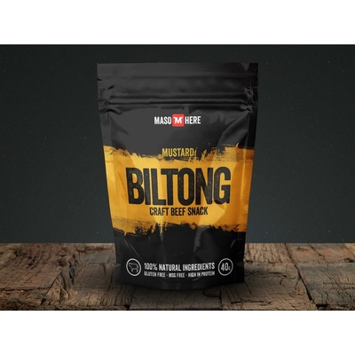 MasoHere Hovězí Biltong Hořčice 40 g