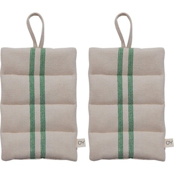 OYOY Linu кухненски ръкавици, бежово-зелени, 2 бр (L301287)