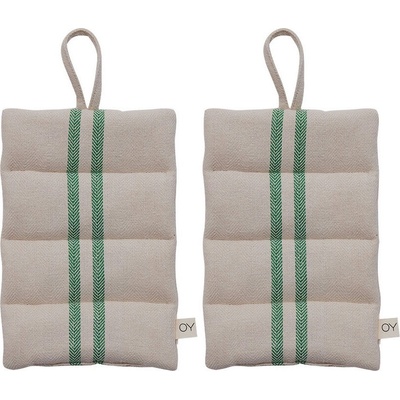 OYOY Linu кухненски ръкавици, бежово-зелени, 2 бр (L301287)