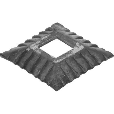 Patka 80 x 80 x 16 mm, tloušťka 4 mm, otvor 26 x 26 mm