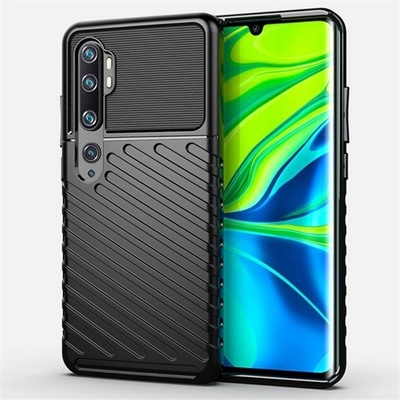 Gigapack Xiaomi Mi Note 10 Pro GIGAPACK силиконов протектор за телефон, удароустойчив, изпъкнал модел, ЧЕРЕН GP-92460 (GP-92460)
