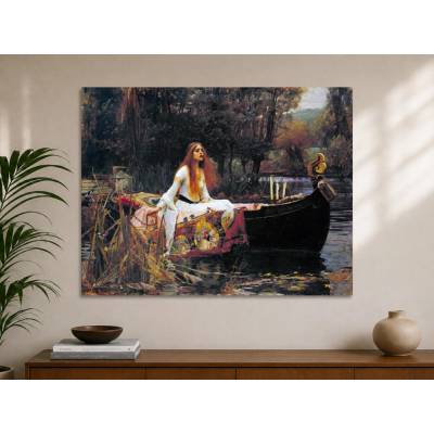 Paní ze Shalottu - John William Waterhouse Varianta: 80x60 cm - Obraz na desce