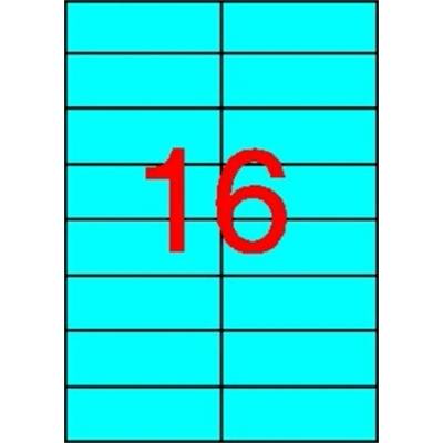 APLI Štítek 105 x 37 mm barevný modrý 320 štítků 01596