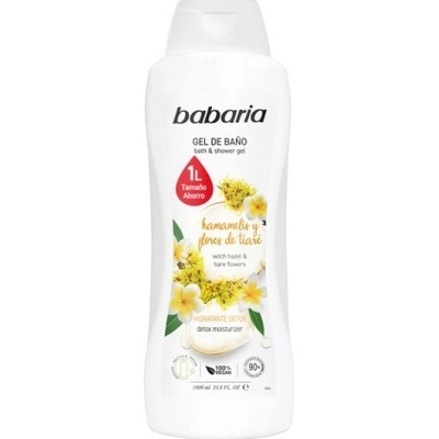 Babaria Hazel & Tiaré Flowers sprchový gel s vilínem a květy tiaré 1000 ml