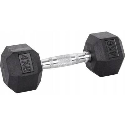 inSPORTline HEXSTEEL ocelová pogumovaná 1 ks 4 kg