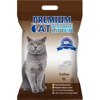 Premium Cat Премиум котешка тоалетна с бентонит - Кафе за котки 5l