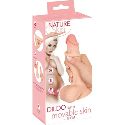 Nature Skin realistický dildo 20 cm prírodný